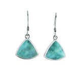 Larimar Reuleaux Hook Earrings Earrings Island by Koa Nani White Gold 