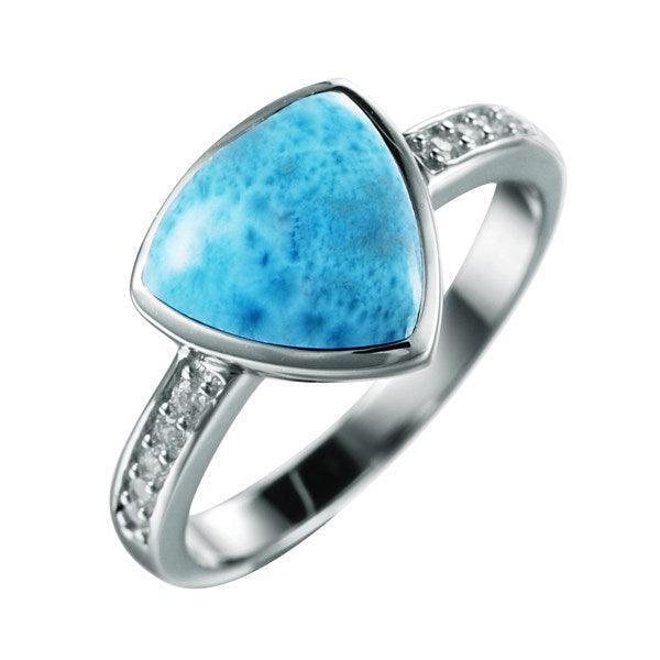 Larimar Reuleaux Ring Pavé Band Ring Island by Koa Nani 5