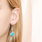 Larimar Reuleaux Wave Earrings Earrings Island by Koa Nani 