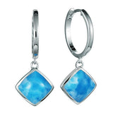 Larimar Rhombus Hook Earrings Earrings Island by Koa Nani 
