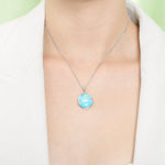 Larimar Riverflow Circle Pendant Pendant Island by Koa Nani 
