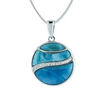 Larimar Riverflow Circle Pendant Pendant Island by Koa Nani 