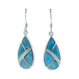 Larimar Riverflow Teardrop Earrings Earrings Island by Koa Nani 