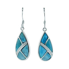 Larimar Riverflow Teardrop Earrings Earrings Island by Koa Nani 