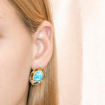 Larimar Royal Sun Earrings Earrings Island by Koa Nani 