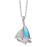 Larimar Sailboat Pendant Pendant Island by Koa Nani 