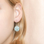 Larimar Sand Dollar Hook Earrings Earrings Island by Koa Nani 