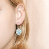 Larimar Sand Dollar Hook Earrings Earrings Island by Koa Nani 