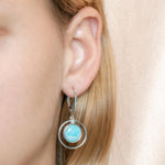 Larimar Saturn Earrings Earrings Island by Koa Nani 