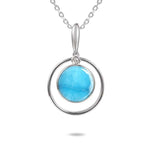 Larimar Saturn Pendant Pendant Island by Koa Nani 