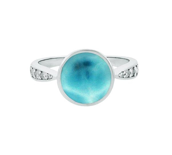 Larimar Saturn Ring Ring Island by Koa Nani 5