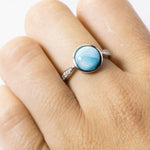 Larimar Saturn Ring Ring Island by Koa Nani 