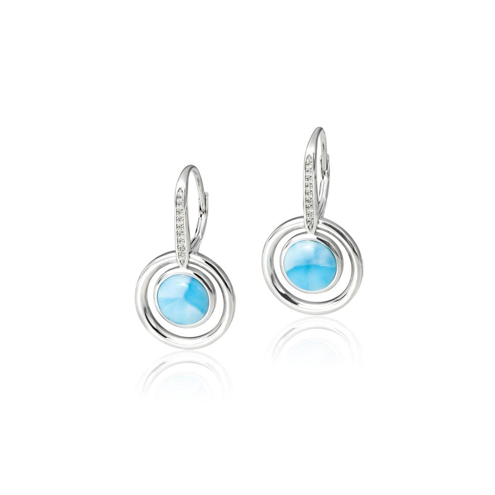 Larimar Saturn Spell Earrings Earrings Island by Koa Nani 
