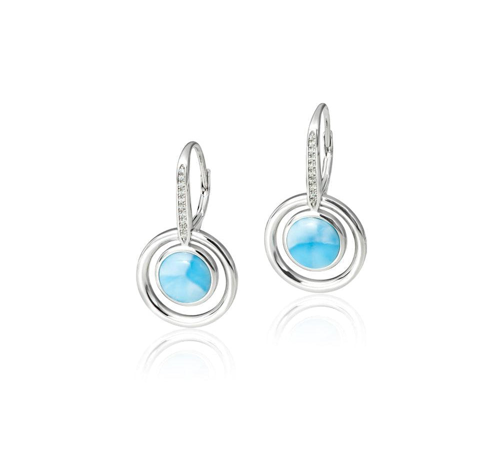 Larimar Saturn Spell Earrings Earrings Island by Koa Nani 