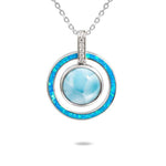 Larimar Saturn Spell Pendant Pendant Island by Koa Nani 