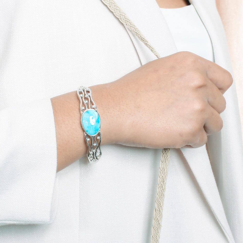 Larimar Sea Grass Bangle Bangle Island by Koa Nani 