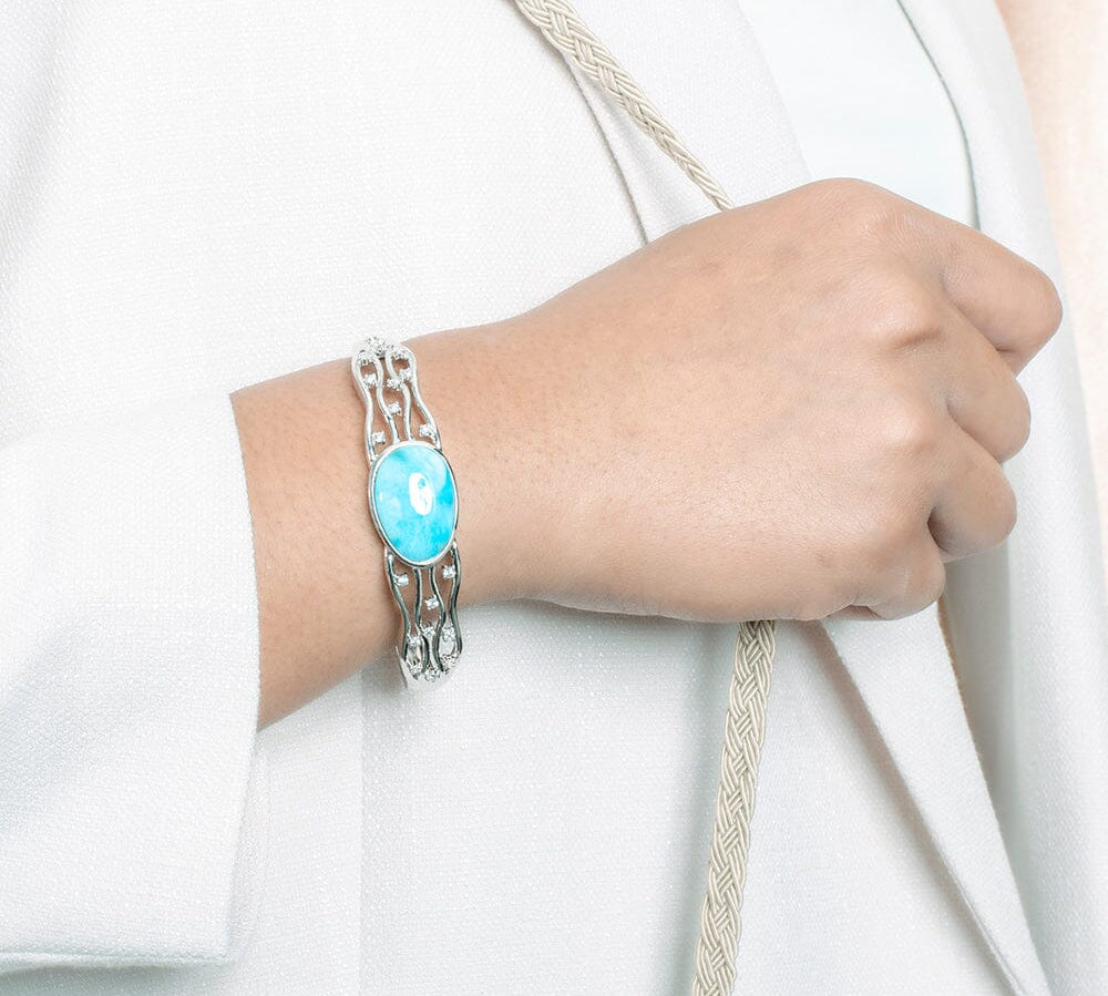 Larimar Sea Grass Bangle Bangle Island by Koa Nani 
