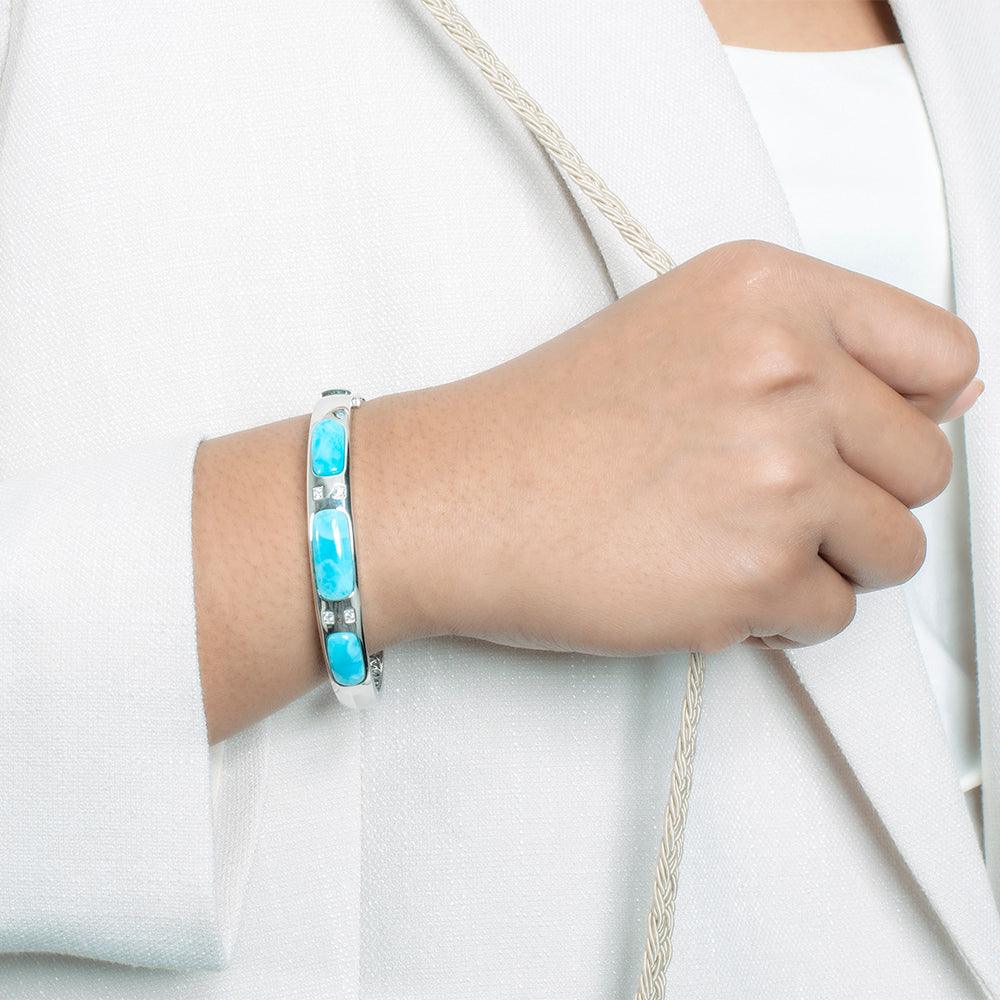 Larimar Sea Salt Bangle Bangle Island by Koa Nani 