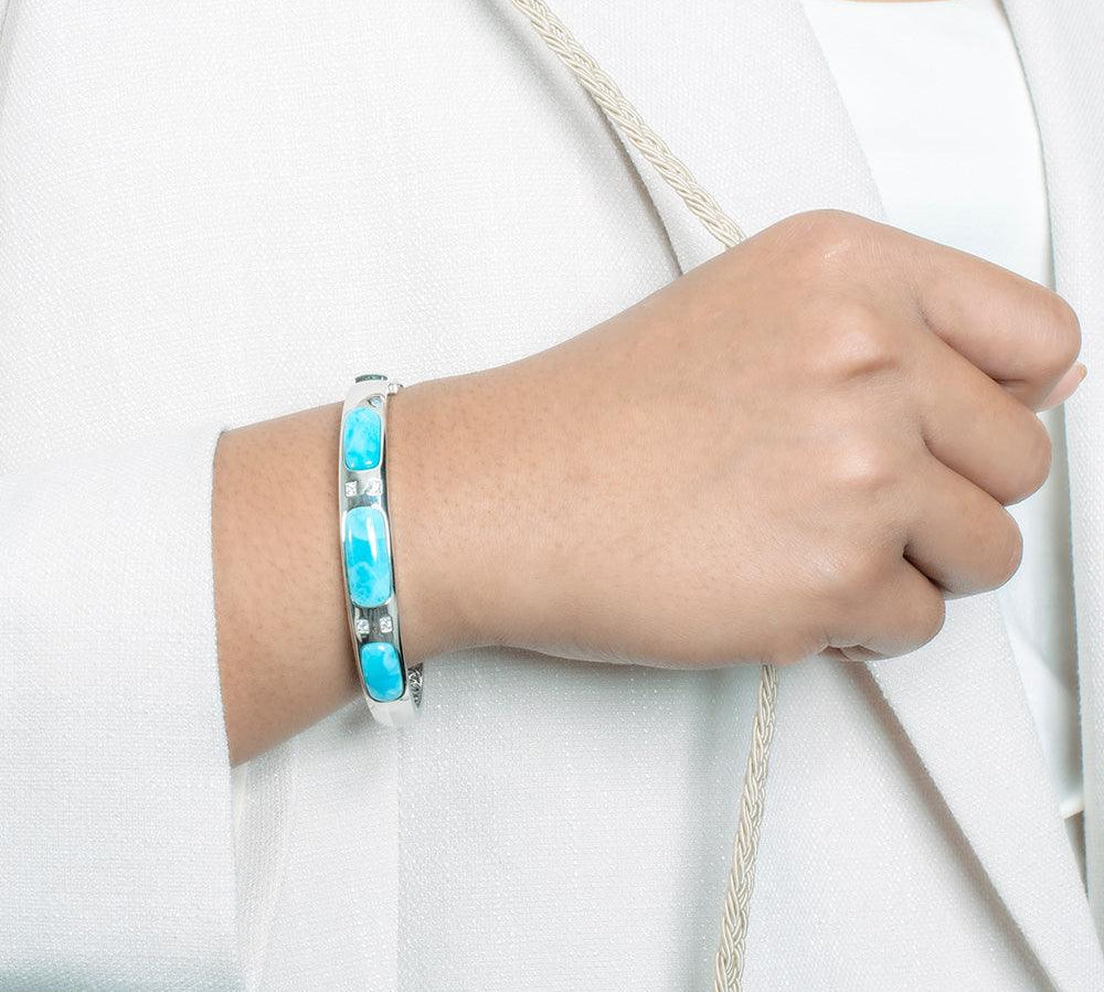 Larimar Sea Salt Bangle Bangle Island by Koa Nani 