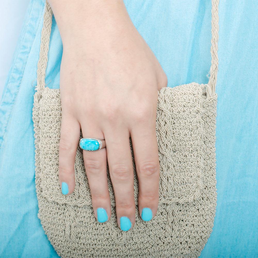 Larimar Sea Salt Ring Ring Island by Koa Nani 