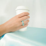 Larimar Sea Star Infinity Ring Ring Island by Koa Nani 