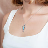 Larimar Seahorse Lovers Pendant Pendant Island by Koa Nani 