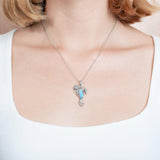 Larimar Seahorse Lovers Pendant Pendant Island by Koa Nani 