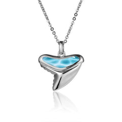 Larimar Shark Tooth Pendant Pendant Island by Koa Nani 