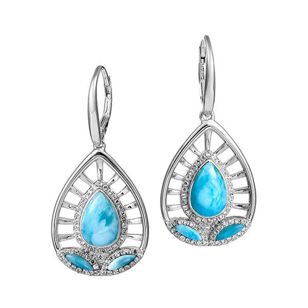Larimar Shrine Earrings Earrings Island by Koa Nani 