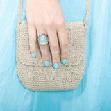 Larimar Shrine Ring Ring Island by Koa Nani 