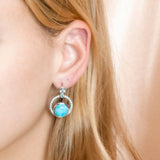 Larimar Solar Eclipse Earrings Earrings Island by Koa Nani 