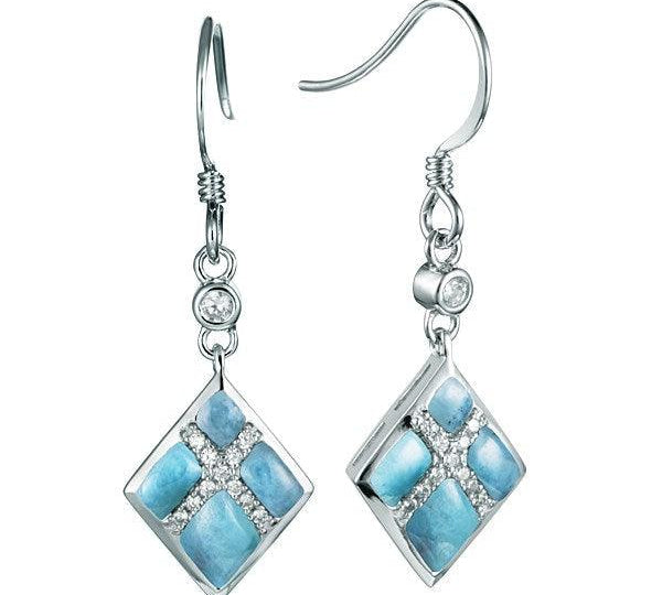 Larimar Southern Cross Earrings Earrings Island by Koa Nani 