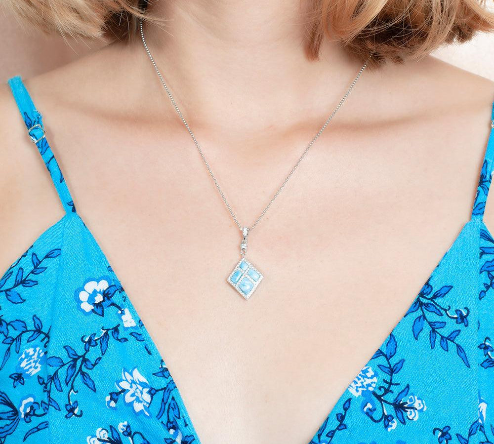 Larimar Southern Cross Pendant Pendant Island by Koa Nani 