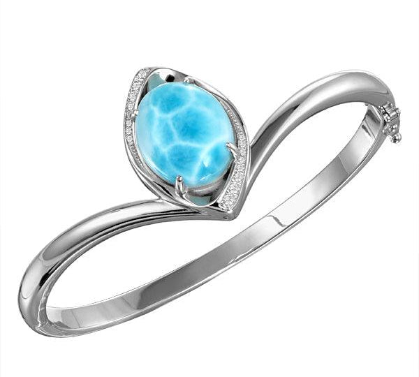 Larimar Sparkling Eye Bangle Bangle Island by Koa Nani 