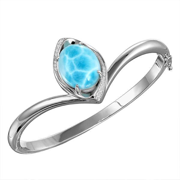Larimar Sparkling Eye Bangle Bangle Island by Koa Nani 
