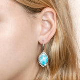 Larimar Sparkling Eye Earrings Earrings Island by Koa Nani 