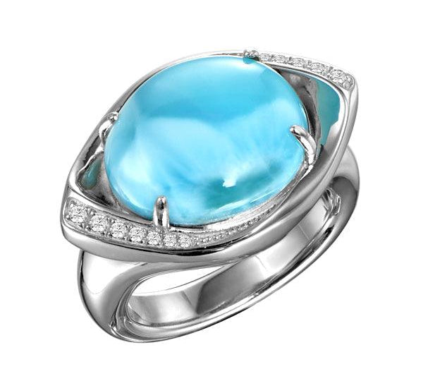 Larimar Sparkling Eye Ring Ring Island by Koa Nani 5