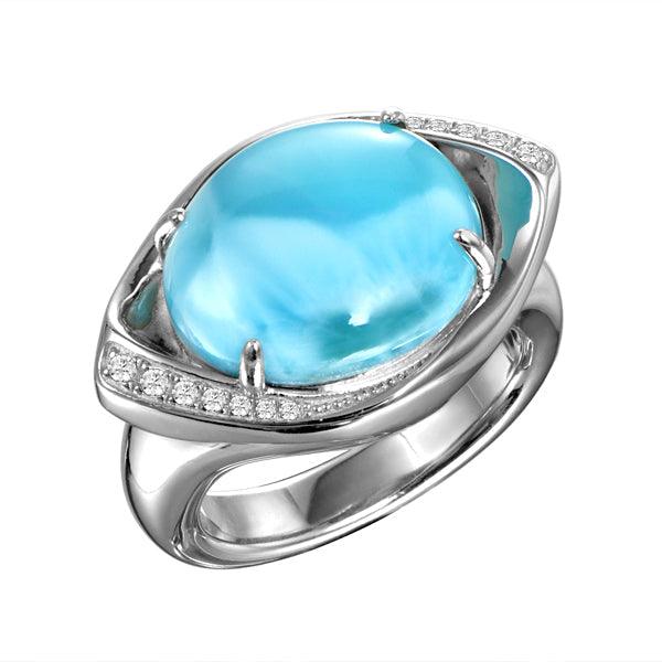 Larimar Sparkling Eye Ring Ring Island by Koa Nani 5