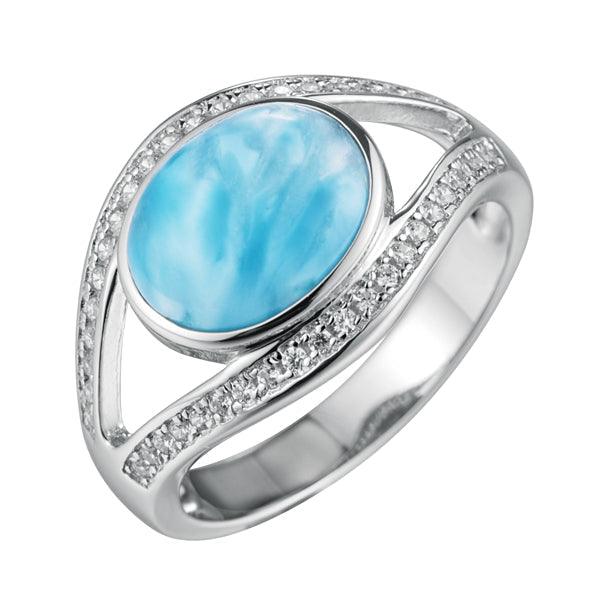 Larimar Sparkling Full Moon Ring Ring Island by Koa Nani 5