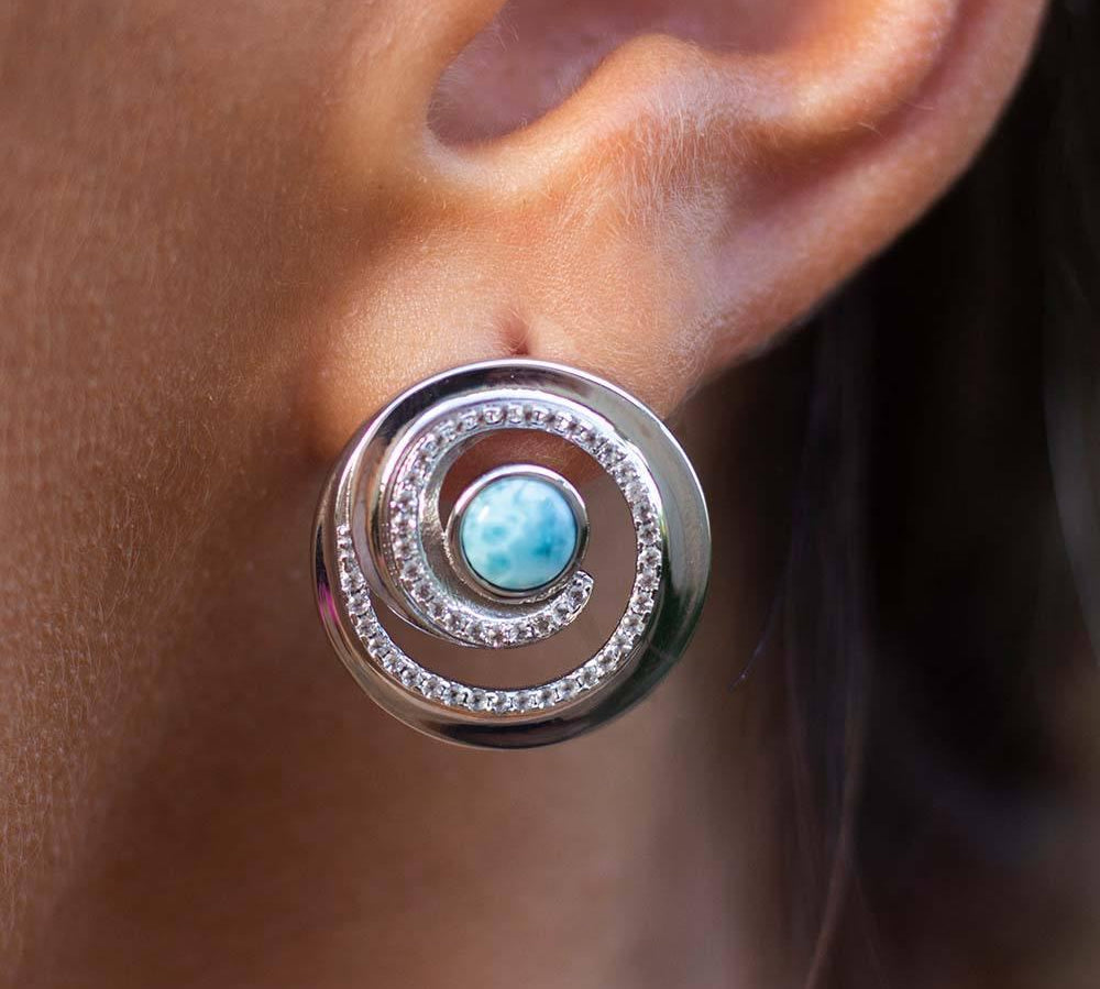 Larimar Spellbound Earrings Earrings Island by Koa Nani 