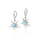 Larimar Star Urchin Earrings Earrings Island by Koa Nani 