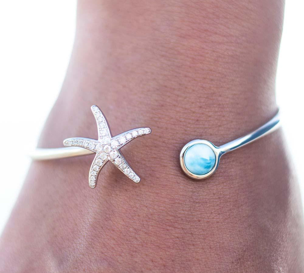 Larimar Starfish Bangle Bangle Island by Koa Nani 