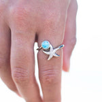Larimar Starfish Ring Ring Island by Koa Nani 5.0 
