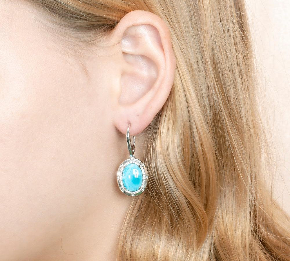 Larimar Stars Align Earrings Earrings Island by Koa Nani 