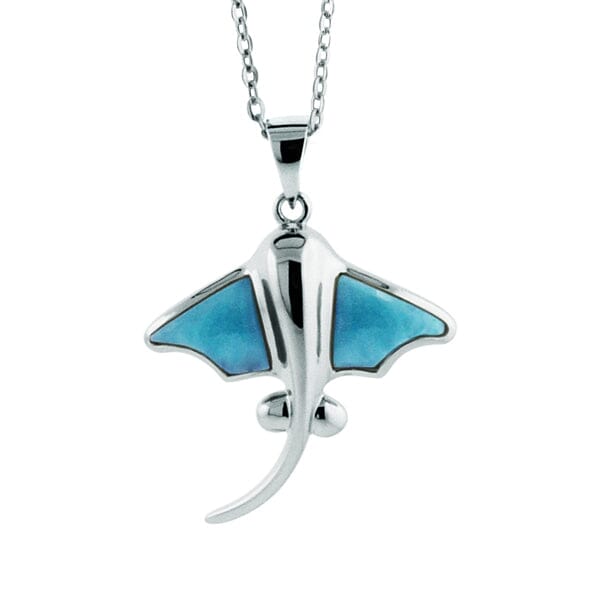 Larimar Stingray Pendant Pendant Island by Koa Nani 
