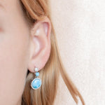 Larimar Sun, Earth and Moon Earrings Earrings Island by Koa Nani 