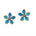 Larimar Sunrise Plumeria Earrings Earrings Island by Koa Nani 