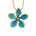 Larimar Sunrise Plumeria Pendant Pendant Island by Koa Nani 