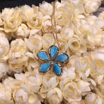 Larimar Sunrise Plumeria Pendant Pendant Island by Koa Nani 