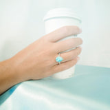Larimar Teardrop Ring Ring Island by Koa Nani 
